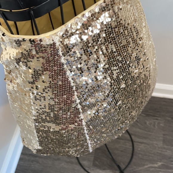 Altar’d State Gold Sequins Mini-Skirt - Picture 2 of 6